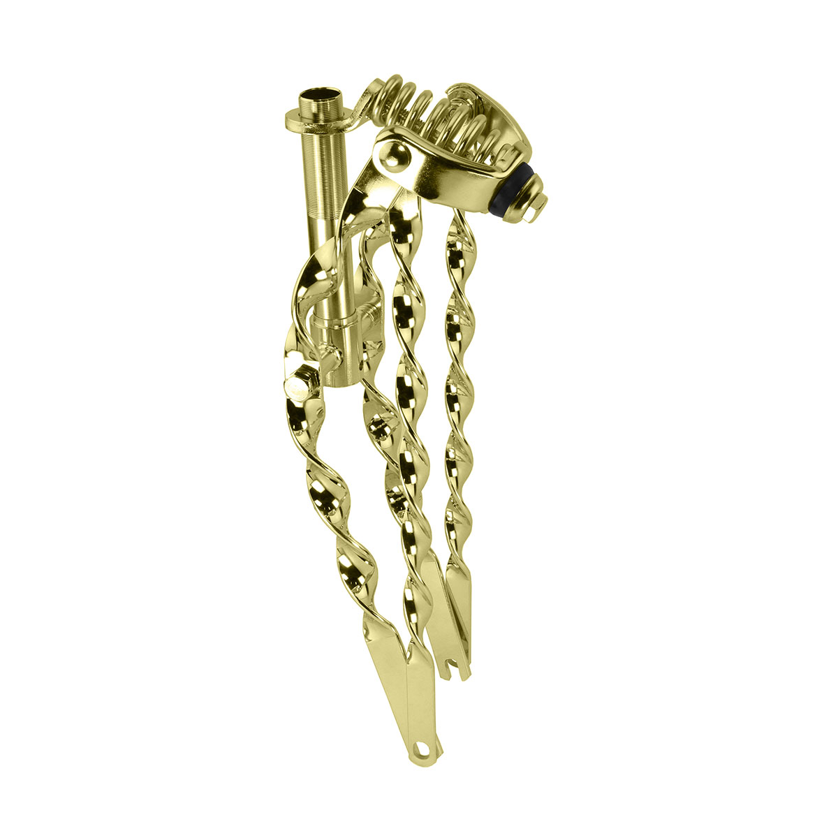 16 Lowrider Classic Flat Twisted Spring Fork 1 Inch Gold.
